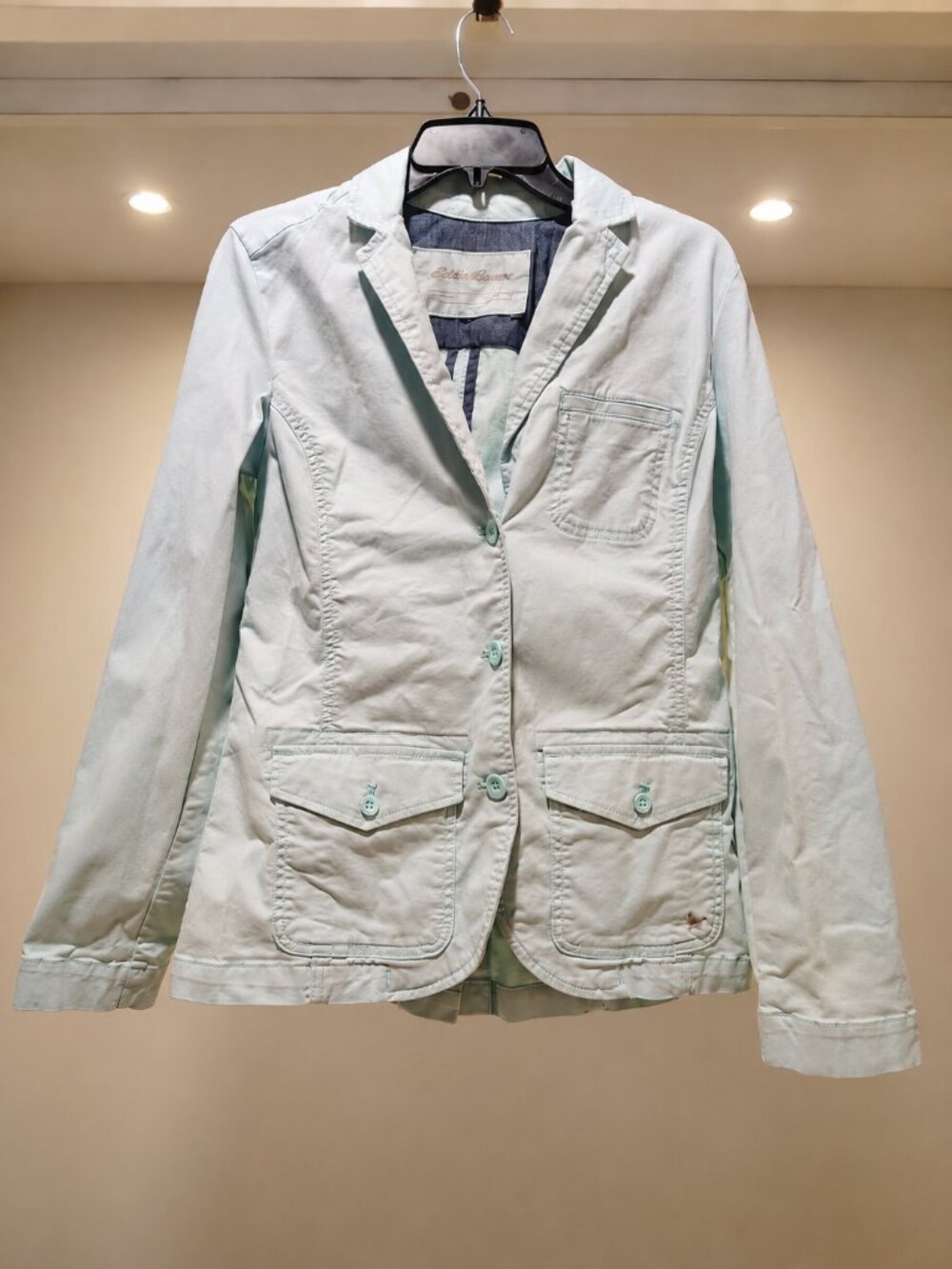 Utility Cotton Blazer Jacket Safari Casual Tailored Lightweight